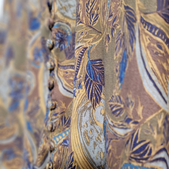 Free People Paisley Modern Muse button down Floral Blouse - Picture 6 of 10